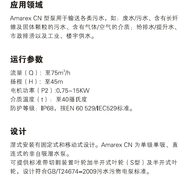 AMAREX污水泵(图2)